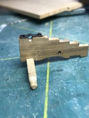 Build photo of the HMS Diana model, 2022-01-07