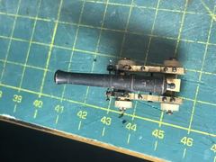 Build photo of the HMS Diana model, 2022-01-08