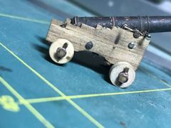 Build photo of the HMS Diana model, 2022-01-10