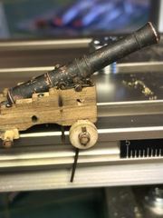 Build photo of the HMS Diana model, 2022-01-16