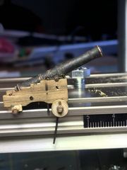 Build photo of the HMS Diana model, 2022-01-16