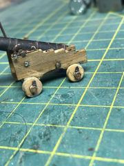 Build photo of the HMS Diana model, 2022-01-23