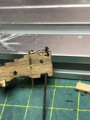 Build photo of the HMS Diana model, 2022-02-24