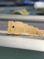 Build photo of the HMS Diana model, 2022-03-04