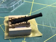 Build photo of the HMS Diana model, 2022-03-06