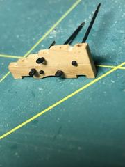 Build photo of the HMS Diana model, 2022-03-10