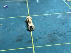 Build photo of the HMS Diana model, 2022-03-15