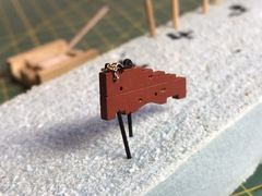 Build photo of the HMS Diana model, 2022-05-05