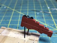 Build photo of the HMS Diana model, 2022-05-06