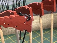 Build photo of the HMS Diana model, 2022-10-23
