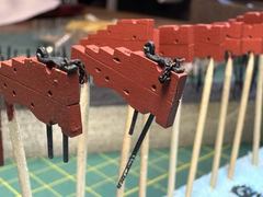 Build photo of the HMS Diana model, 2022-10-23