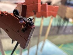 Build photo of the HMS Diana model, 2022-10-23