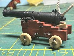 Build photo of the HMS Diana model, 2022-12-09