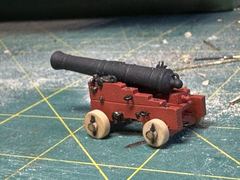 Build photo of the HMS Diana model, 2022-12-29