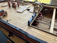 Build photo of the HMS Diana model, 2023-04-27