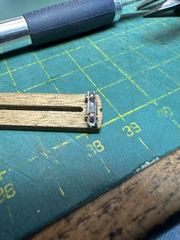 Build photo of the HMS Diana model, 2023-12-03