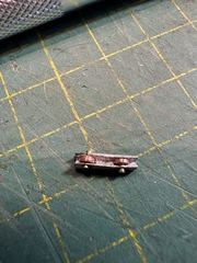 Build photo of the HMS Diana model, 2023-12-03