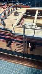 Build photo of the HMS Diana model, 2025-08-28