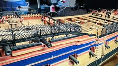Build photo of the HMS Diana model, 2025-09-13